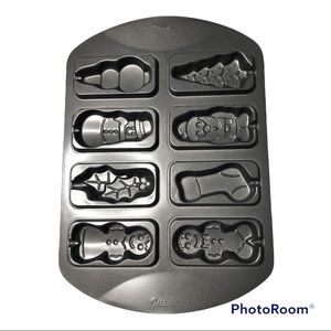 wilton christmas santa, stocking cookie/cake pops mold